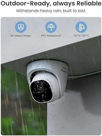REOLINK 4K Security Camera System, 4pcs H.265 PoE Wired Turret Cameras with Person Vehicle Detection, 4K/8MP 8CH NVR with 2TB HDD for 24-7 Recording, RLK8-800D4 - Image 4
